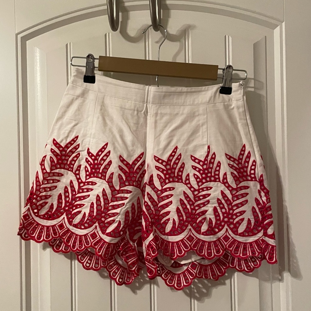 Preppy Linen Cut Out Shorts